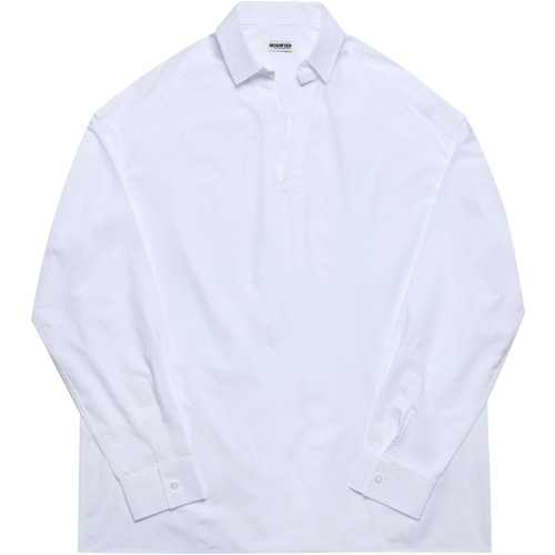 M#1606 collor tunic shirts (white)