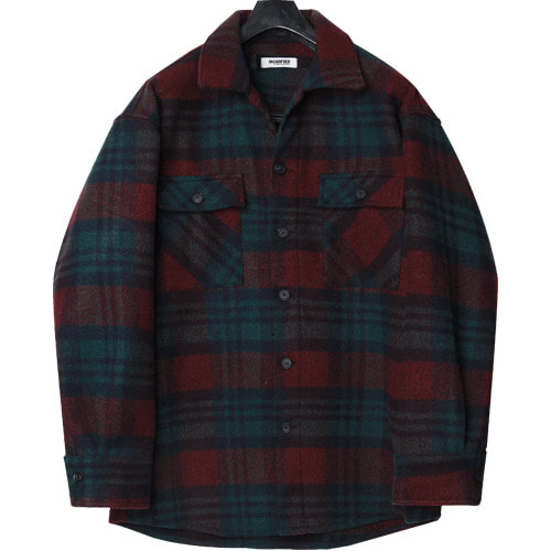 M#1654 heavy wool shirt jacket